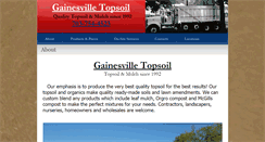 Desktop Screenshot of gainesvilletopsoil.com