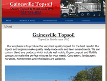 Tablet Screenshot of gainesvilletopsoil.com